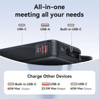 Vention 20000mAh Power Bank – 65W PD Fast Charging Portable Charger with Built-In USB-C Cable