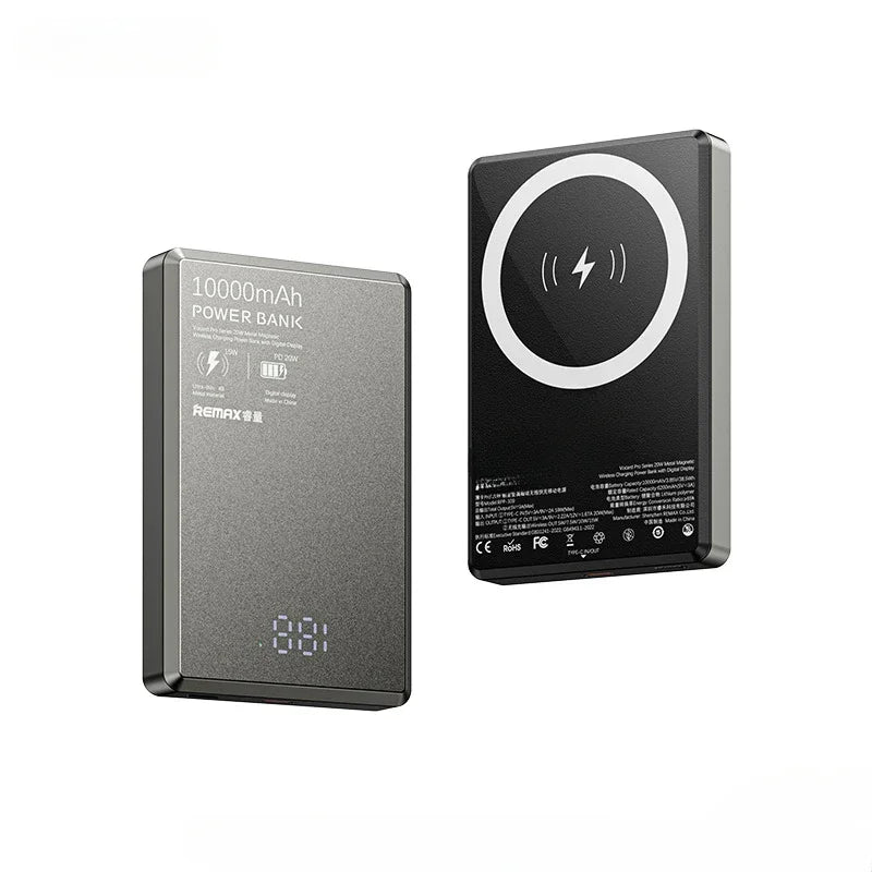 10000mAh Slim Magnetic MagSafe Portable Power Bank – 20W Wireless Fast Charge