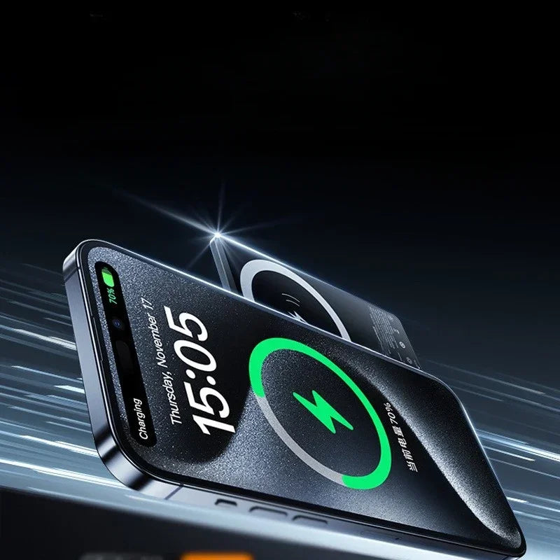 10000mAh Slim Magnetic MagSafe Portable Power Bank – 20W Wireless Fast Charge