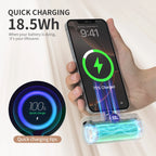 5000mAh Mini Power Bank – 18W Fast Charging Portable Charger with Type-C & Lightning Connector