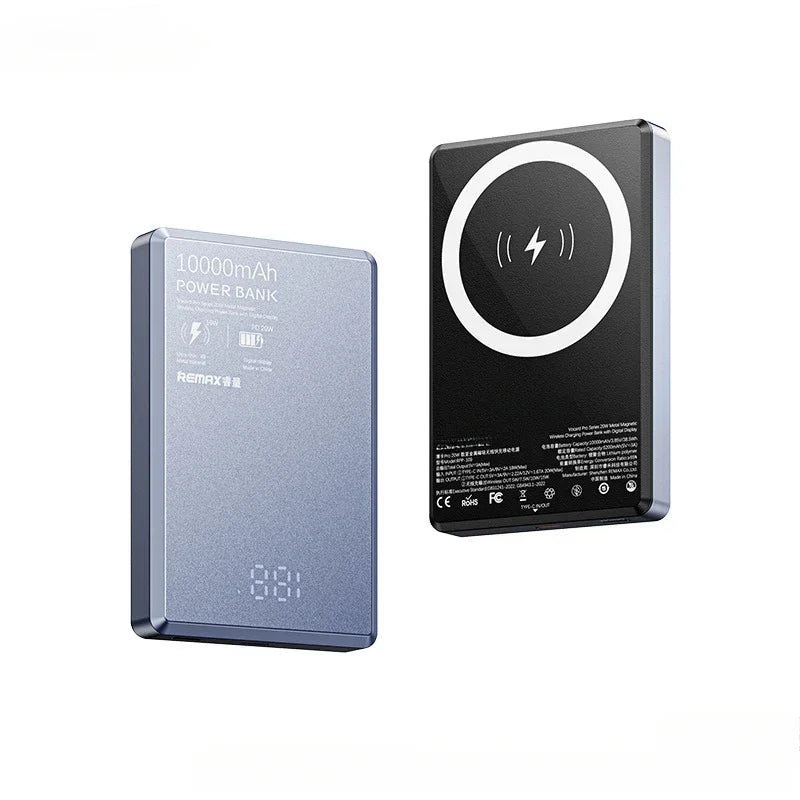 10000mAh Slim Magnetic MagSafe Portable Power Bank – 20W Wireless Fast Charge