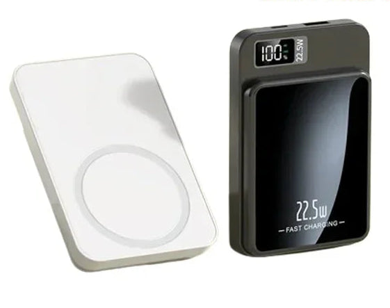 5000mAh Wireless Charger Mini Power Bank – 22.5W Fast Charging | Ultra-Portable Pocket Charger