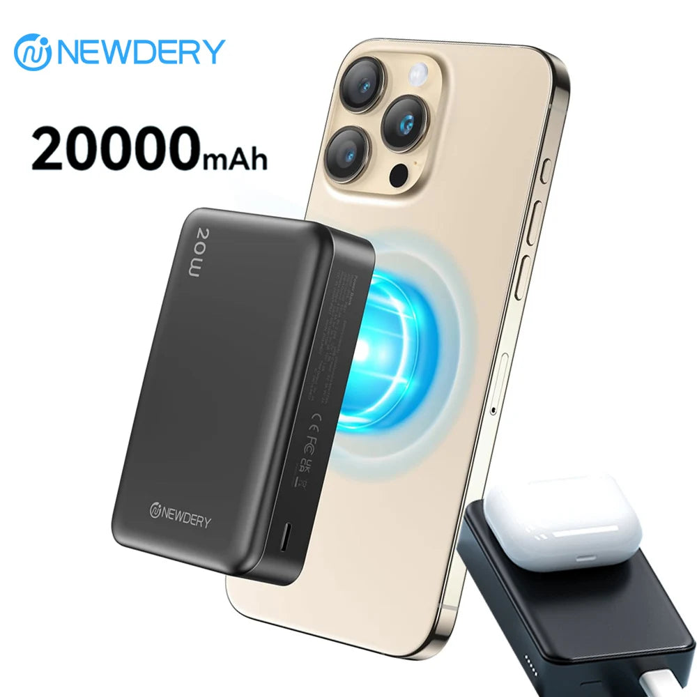 20000mAh Magnetic Power Bank – PD 20W Wireless Fast Charging