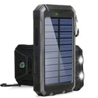 80000mAh Solar Power Bank – Portable Fast Charger with LED Light & Dual USB Ports