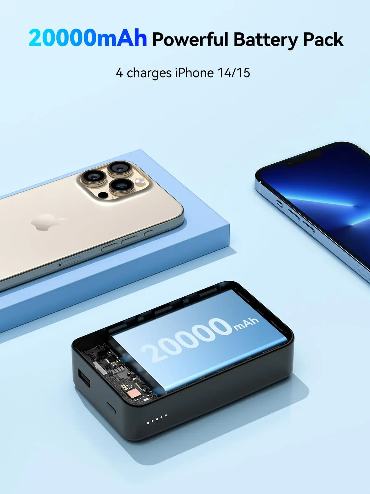20000mAh Magnetic Power Bank – PD 20W Wireless Fast Charging