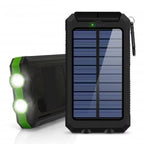 80000mAh Solar Power Bank – Portable Fast Charger with LED Light & Dual USB Ports