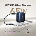 Baseus 45W Mini Power Bank 10000mAh – Pocket Fast Charger with Built-In USB-C Cable