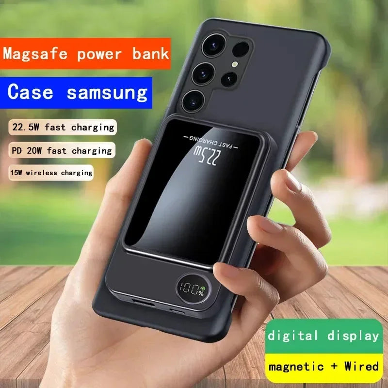 5000mAh Wireless Charger Mini Power Bank – 22.5W Fast Charging | Ultra-Portable Pocket Charger